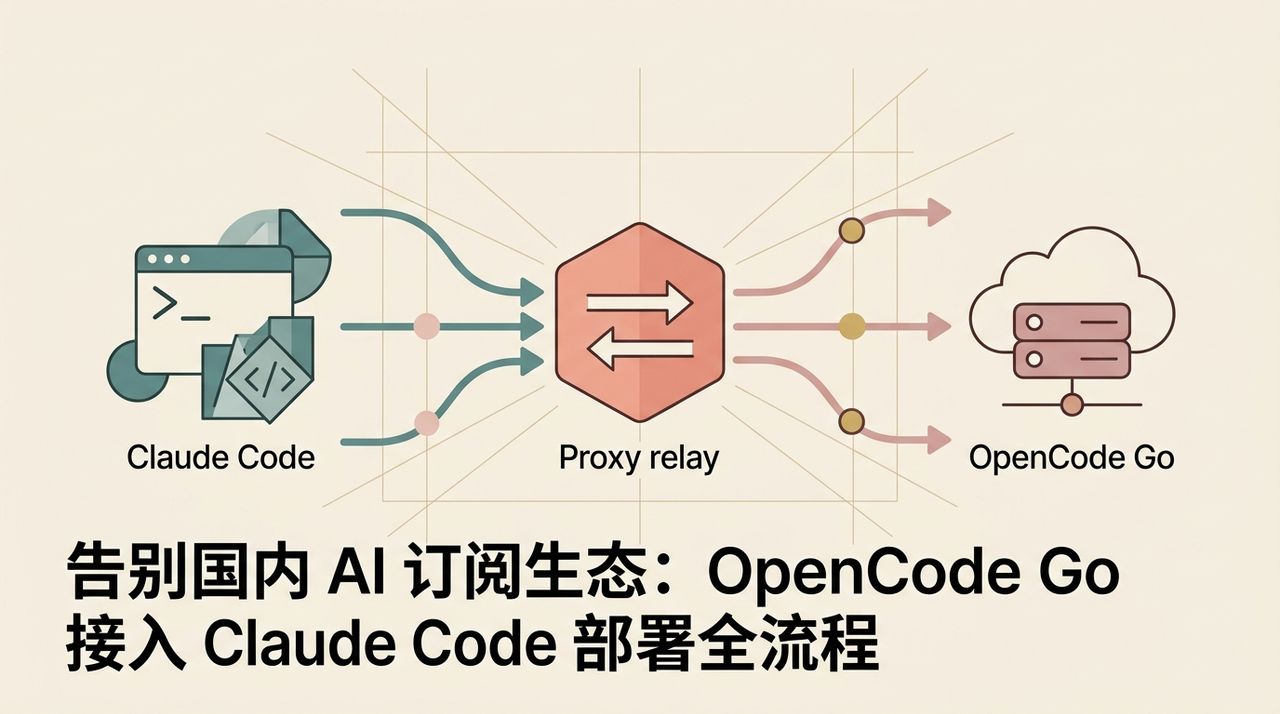 告别国内 AI 订阅生态：OpenCode Go 接入 Claude Code 部署全流程 - 喵斯基部落